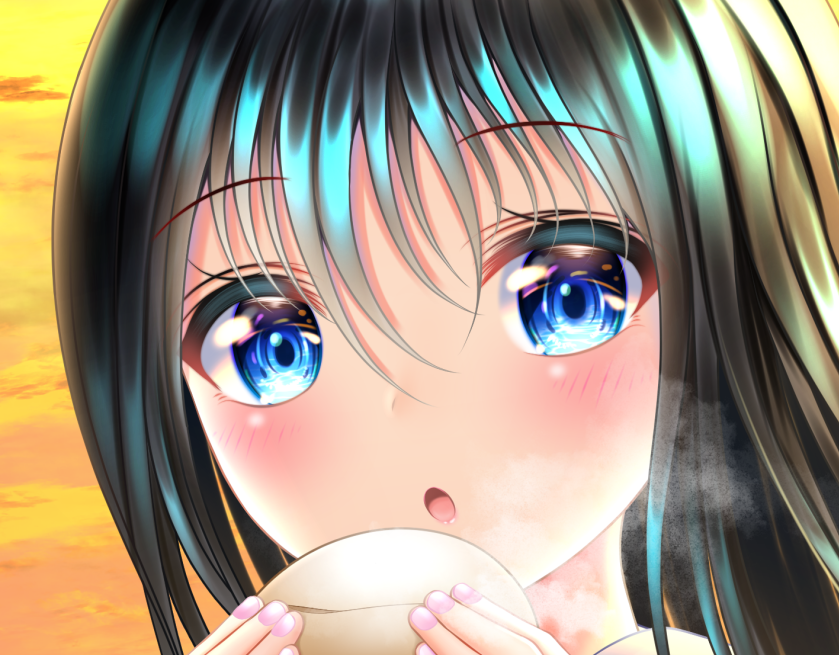 「#このタグを見た人は自分の絵柄の目部分を見せる 青い瞳が性癖なんです 」|侘茶のイラスト