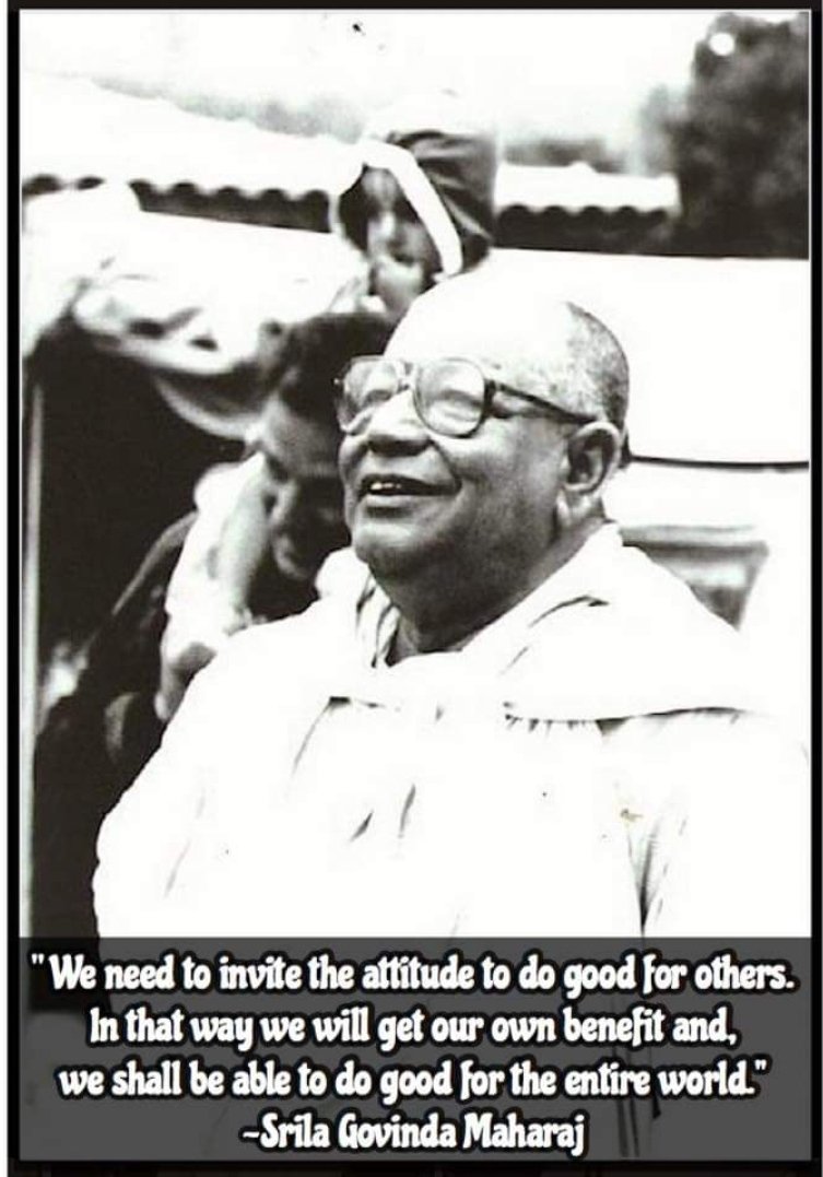 SCSMath_Mexico's tweet photo. We need to invite the attitude to do good for others.
Srila Bhakti Sundar #GovindaMaharaj
#Mindfulness #AbsoluteSweetness #SCSMath https://t.co/2ErTHpP6Wb