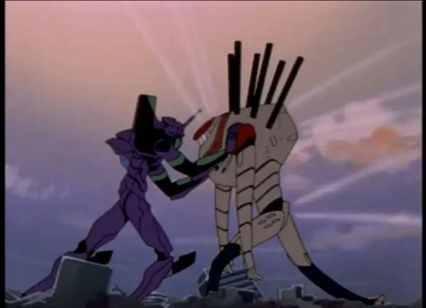 沖田ミツヲ 新世紀エヴァンゲリオン第七話 人の造りし物 より 暴走するジェットアローン それを止めるエヴァンゲリオン初号機 の真似をするのが最近のトレンドです T Co Frsuvhhqax Twitter