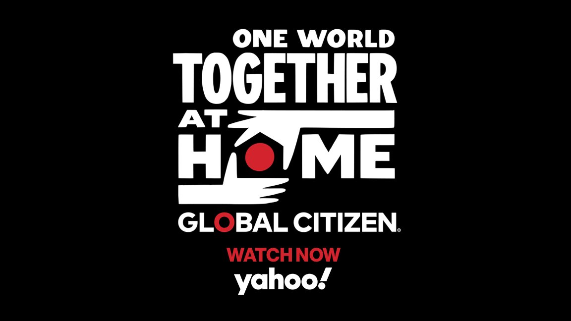 Watch now on <a href="/Yahoo/">Yahoo</a>: <a href="/GlblCtzn/">Global Citizen ⭕</a>'s One World: #TogetherAtHome, a day of entertainment in celebration of community health workers on the front lines of #COVID19 and #HealthForAll

Watch 👉 yhoo.it/34HAczA