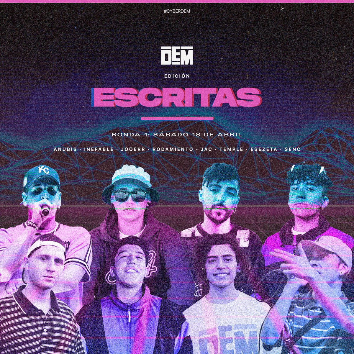 redbullbatalla's tweet photo. Noche de #cyberDEM en vivo https://t.co/rvoICuPCoL Sigue la primera edición de batallas escritas de @DEMBattles  
 
20:30 🇨🇷
21:30 🇲🇽🇪🇨🇵🇪🇨🇴🇵🇦🇺🇸
22:30 🇻🇪🇩🇴🇧🇴🇨🇱🇨🇺
23:30 🇦🇷🇺🇾
04:30 🇪🇸 https://t.co/wmaTkEPzdM