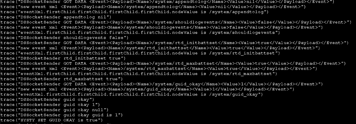I like how when you run flash from the command line, it starts spewing lots of tracing from flash.I think it's parsing XML? in flash?