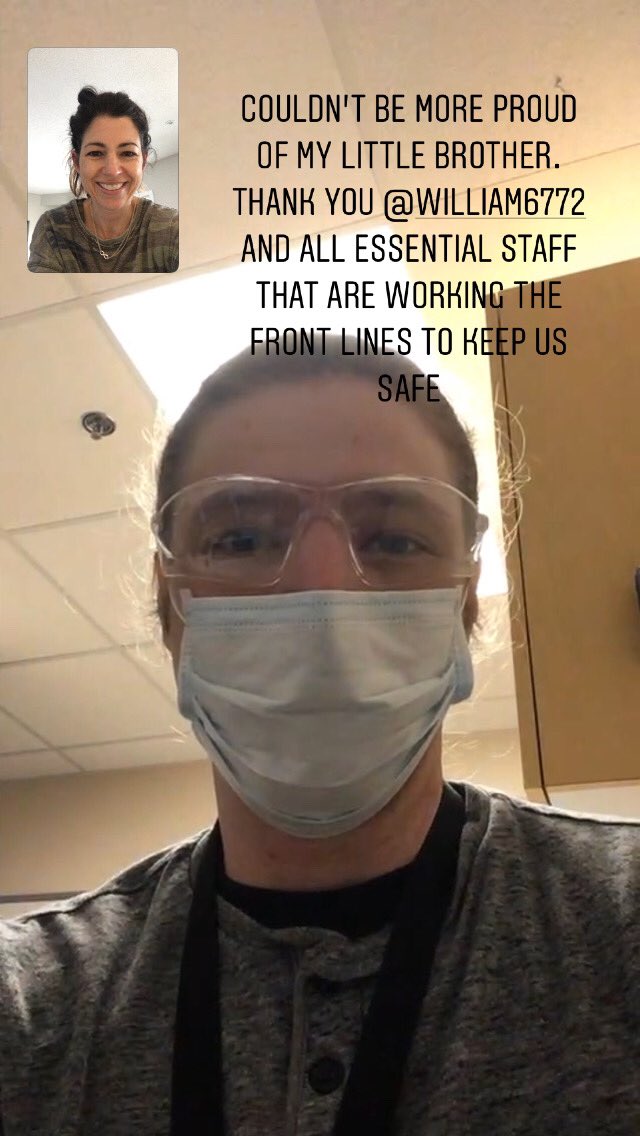 jen1874's tweet photo. Proud of my brother and thank you to all essential staff for working the front lines to keep us safe. https://t.co/bSckvY3n5z