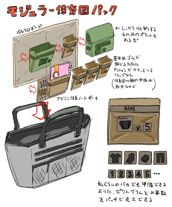 朝の保育園準備してると、こういうのすげえ欲しいなって思う 