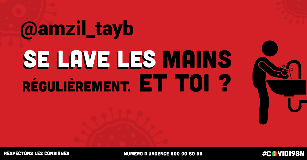 .@amzil_tayb respecte les consignes sanitaires #Covid19SN #Kebetu Toi aussi sensibilise en créant ton image de respect des consignes sur bit.ly/3disCj5