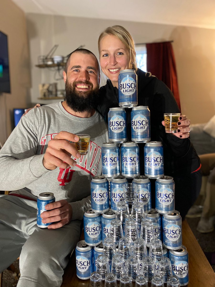 GrizJimmy's tweet photo. Planned our wedding in Vegas for April 10, 2020. Plans changed and now just drinking @BuschBeer until we get our second shot at a ceremony. #BuschWeddingGift #Sweepstakes https://t.co/va5wXmztOR