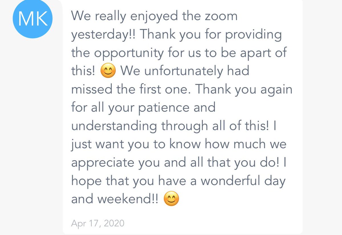 Parents and my students enjoying meeting on Zoom.. so great to see and hear such nice things !
