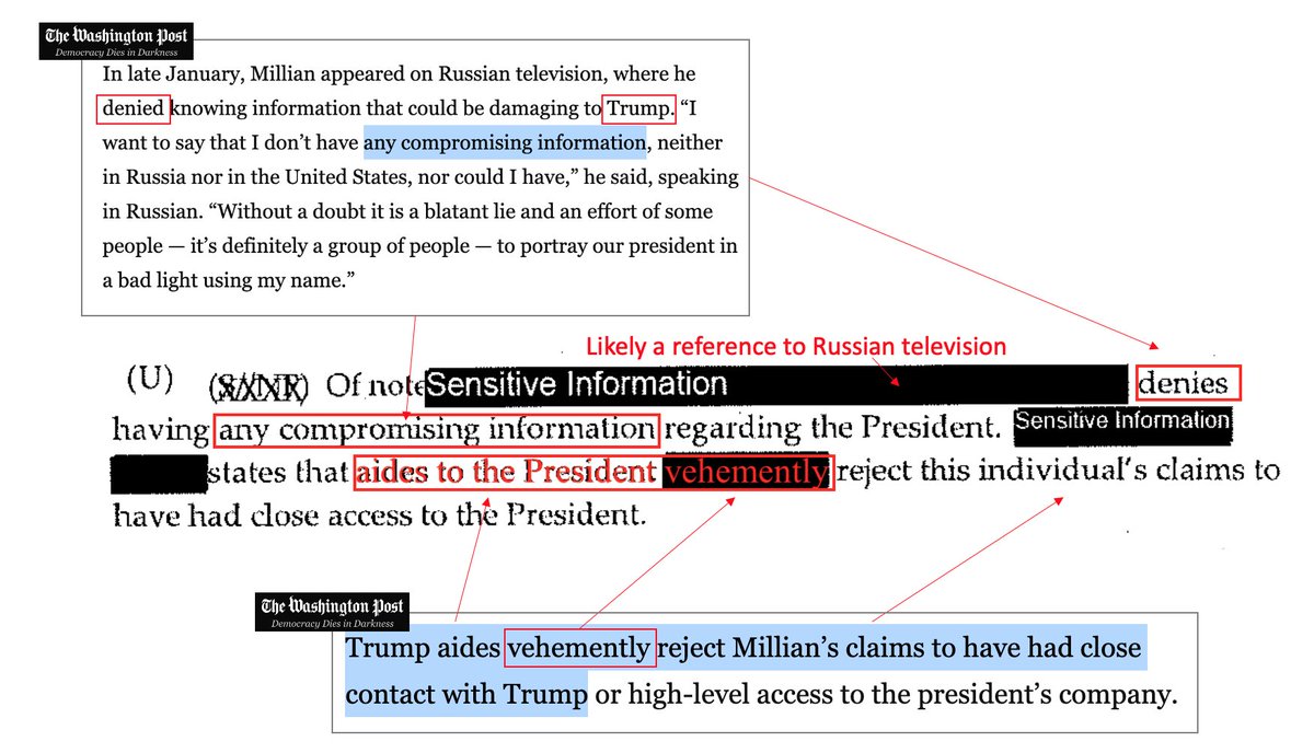 Here's what that hidden "sensitive information" that needs to be "protected" almost certainly says, comparing the Washington Post news article to the FISA wording, context and redaction length