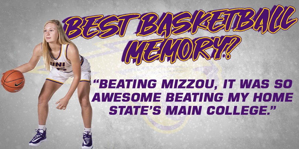 Panther fans, get to know junior guard Nicole Kroeger as she is our Panther Spotlight! #UNIFight
