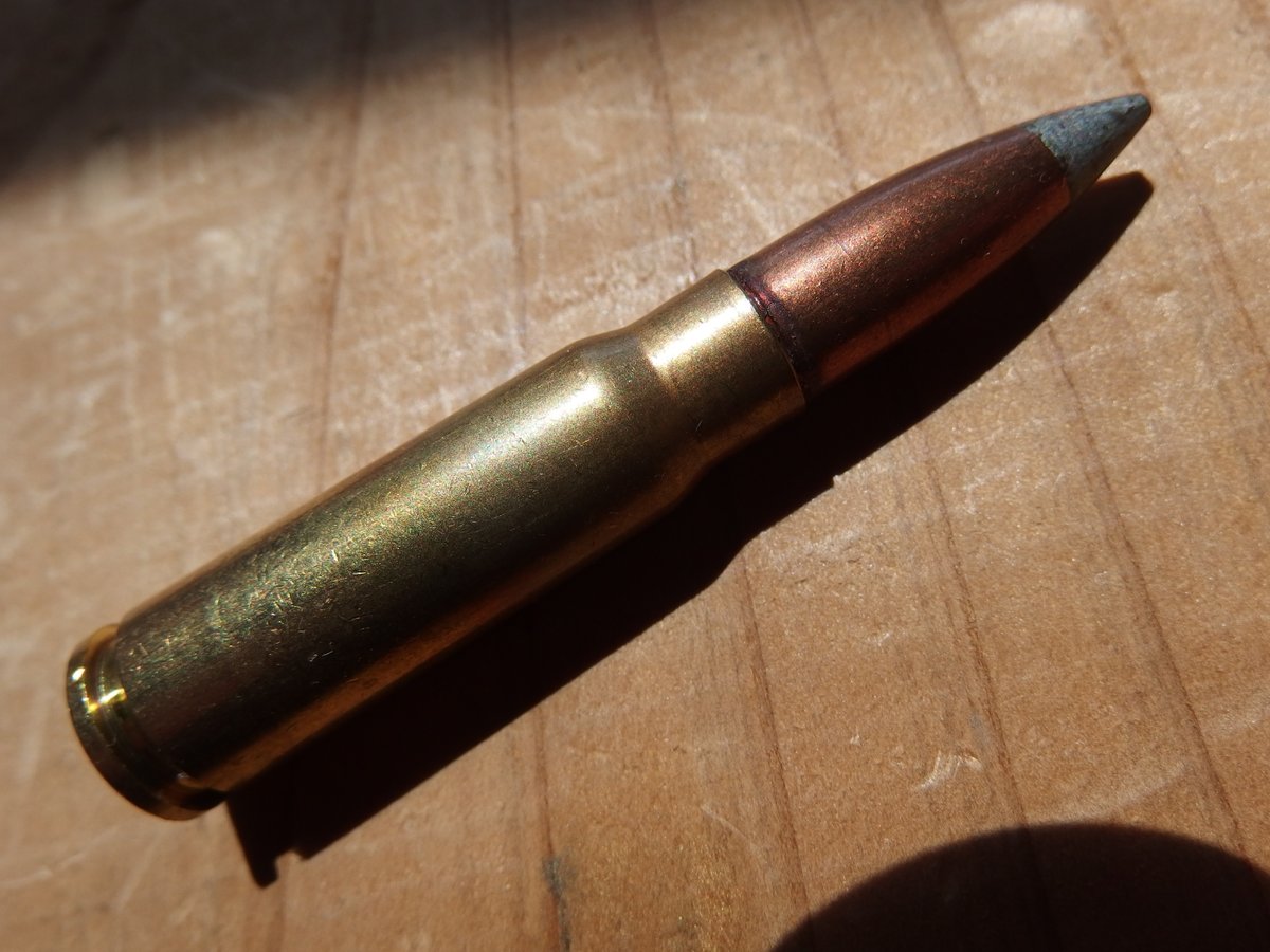 M2 Ball 7 62x39mm しかし全長は60ｍｍを超えている Ak47のmagazineには装填不可能 薬莢はアメリカのballisticで購入した真鍮製 弾丸は1973年にソビエト連邦で製造されたスナイプ専用 弾150グレイン 実際は148gr のsilver Tipスチールコア弾 チャンバーに