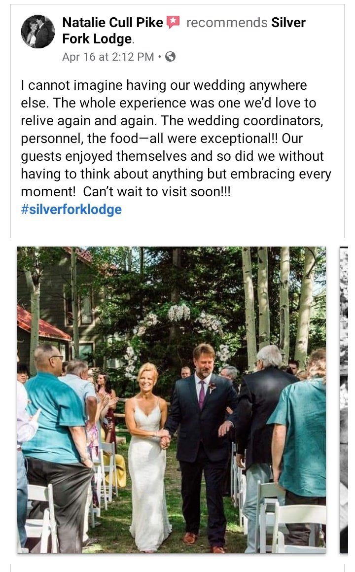 SilverForkLodge's tweet image. Thanks Natalie!! 👰🤵
#silverforklodge #bigcottonwoodcanyon #wedding