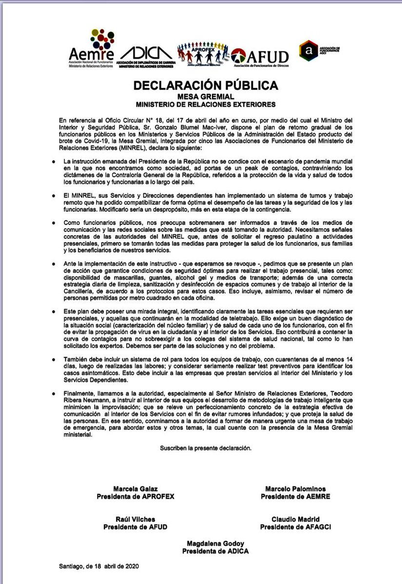 AFUD Funcionarios tweet media