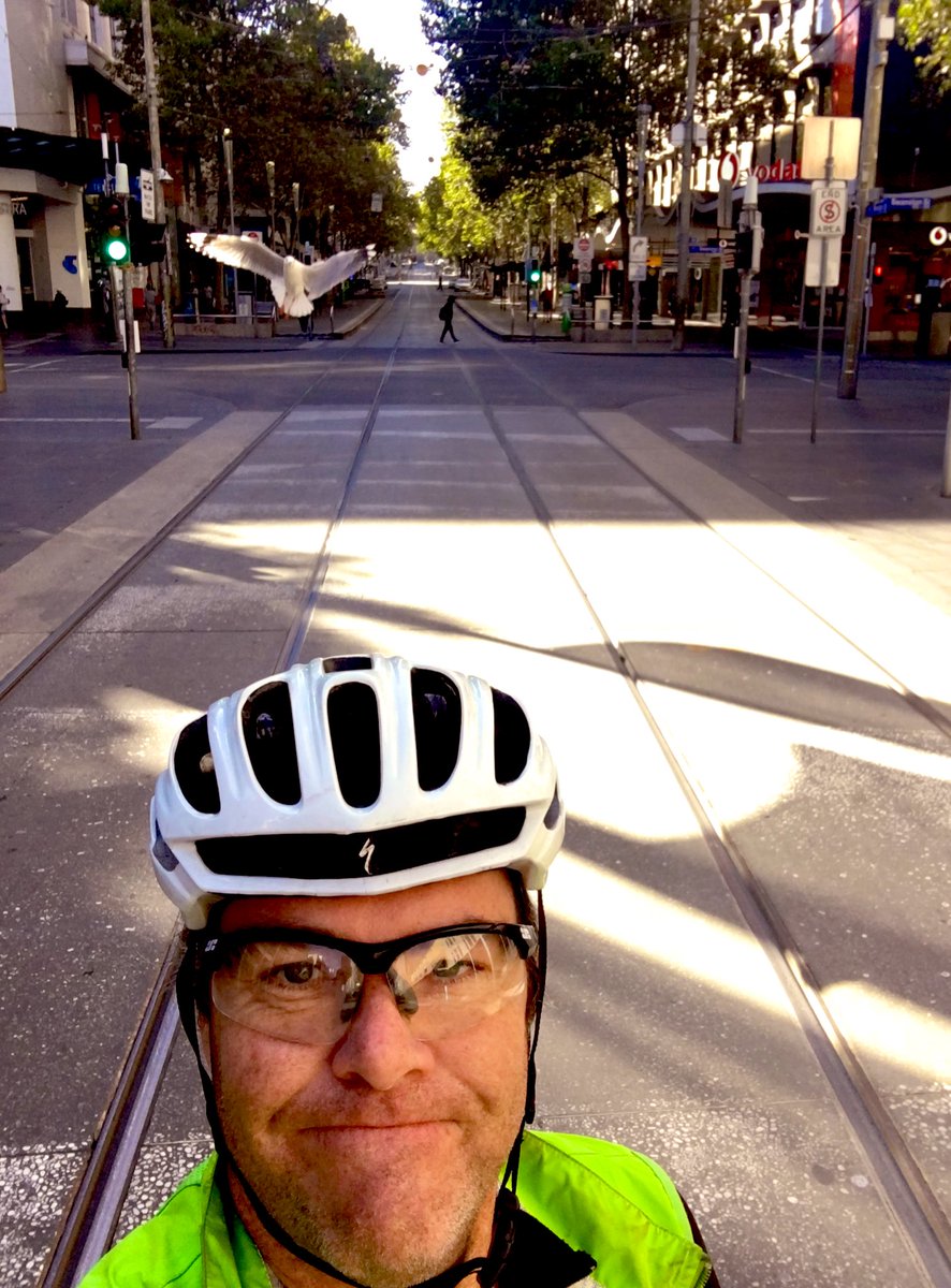 We may have to rethink this whole ‘Busy as Bourke Street’ colloquialism...
(Corner Bourke and Swanston)