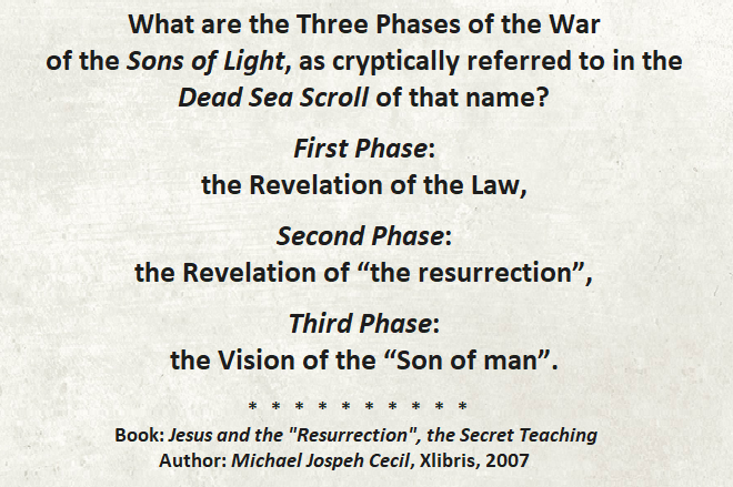 Ruth69218813's tweet image. Geza Vermes: The Complete Dead Sea Scrolls in English
archive.org/details/pdfy-U… 

Column XVII The Scroll of the War of the Sons of Light
bibliotecapleyades.net/sitchin/guerra…

#SonsOfLight #DeadSeaScrolls #DeadSeaScroll #Revelation #Sonofman #NightOfQadr #JesusResurrection #SecretTeaching