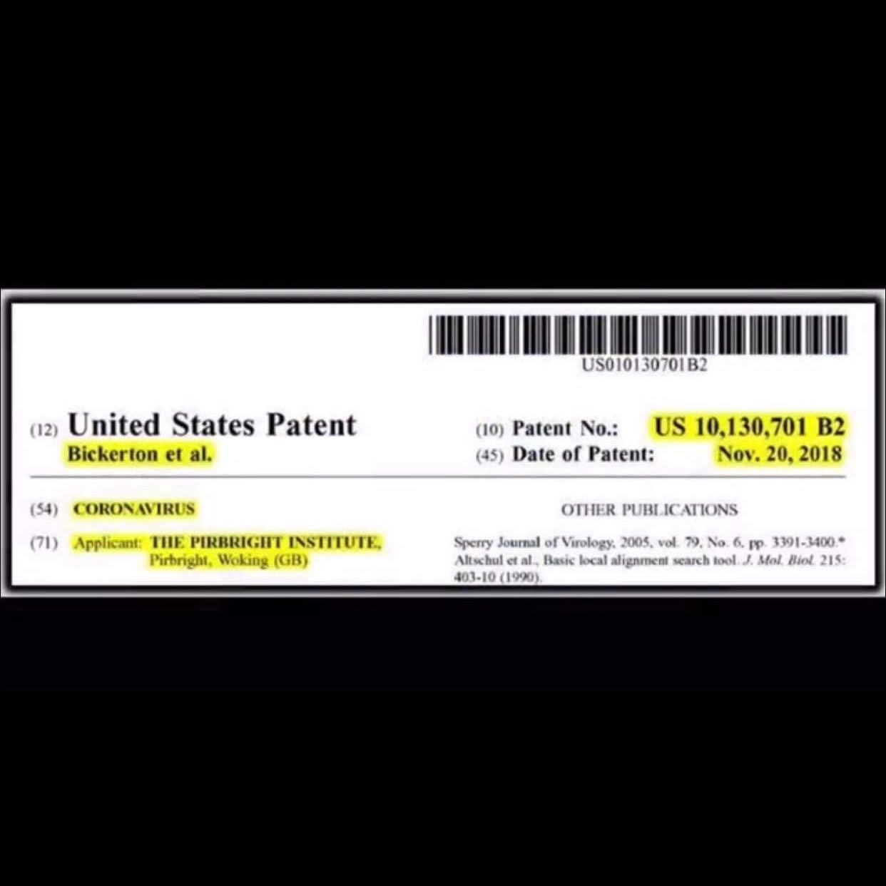 Ae I ܓܕܣܡܢ P Is This True Vaccine Patent Coronavirus Billgates Wuhan Charleslieber Putting The Con In Conspiracy How Many Agencies Were Involved Cicada3301