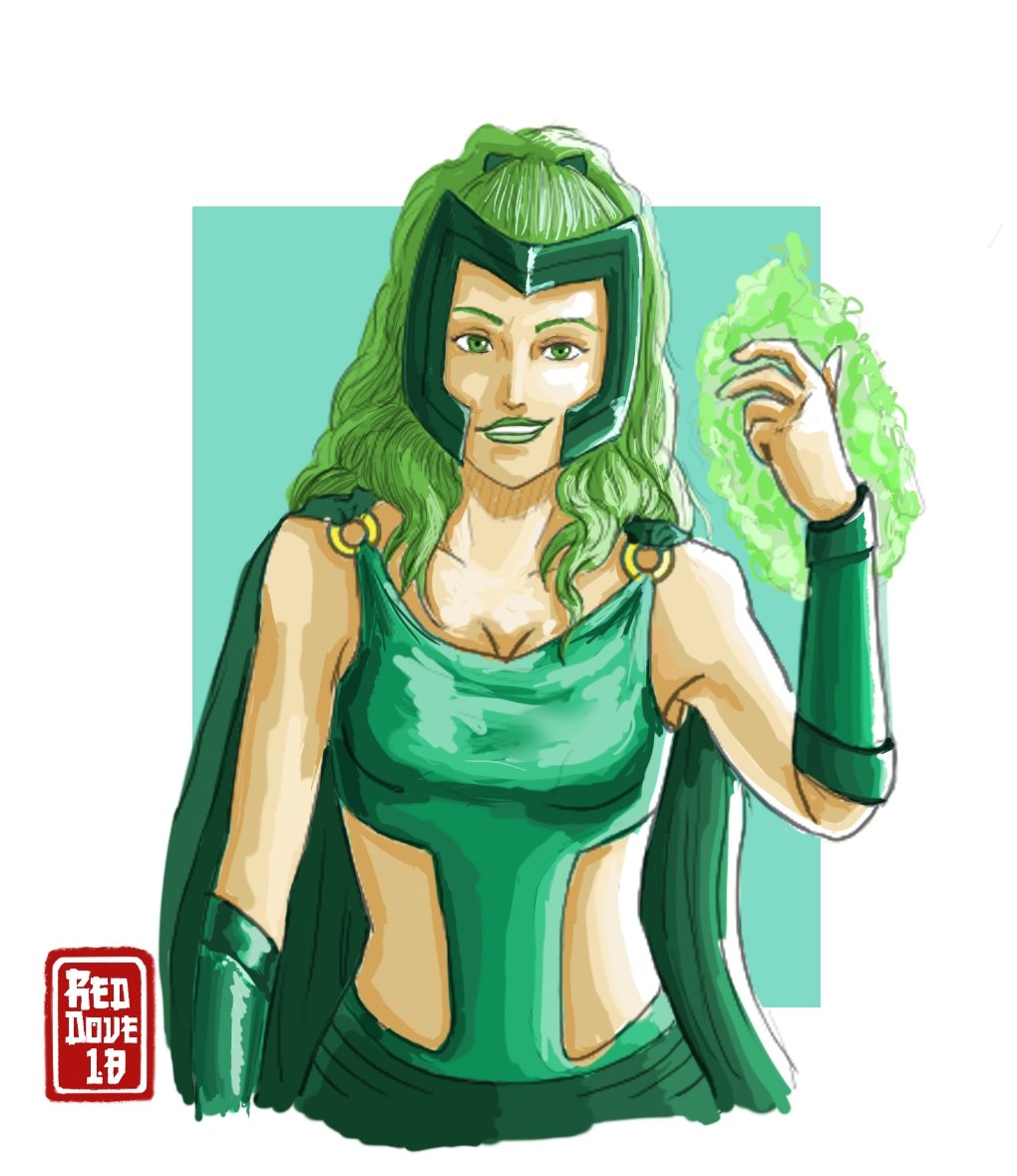 Reddove18's tweet photo. Finally finished all the fanarts! So I'm going to post them one by one in the order in which I finished them! 

#1 of 6: Lorna Dane AKA Polaris! Requested by @salarta (the biggest Lorna fan I know lol) hope you like it! 

#reddove18 #SixFanartsChallenge #Polaris #XMen #XFactor https://t.co/Kh4hIpCMDD