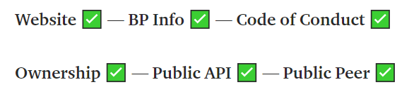 Proxy: not4exchange
alohaeos.com/vote/proxy/not…

New updated list
medium.com/@proxynot4exch…

EOS: 1 Token = 3 Votes
medium.com/@proxynot4exch…

#EOS #EOSIO #blockchain #cryptocurrency #vote #voting #blockproducers