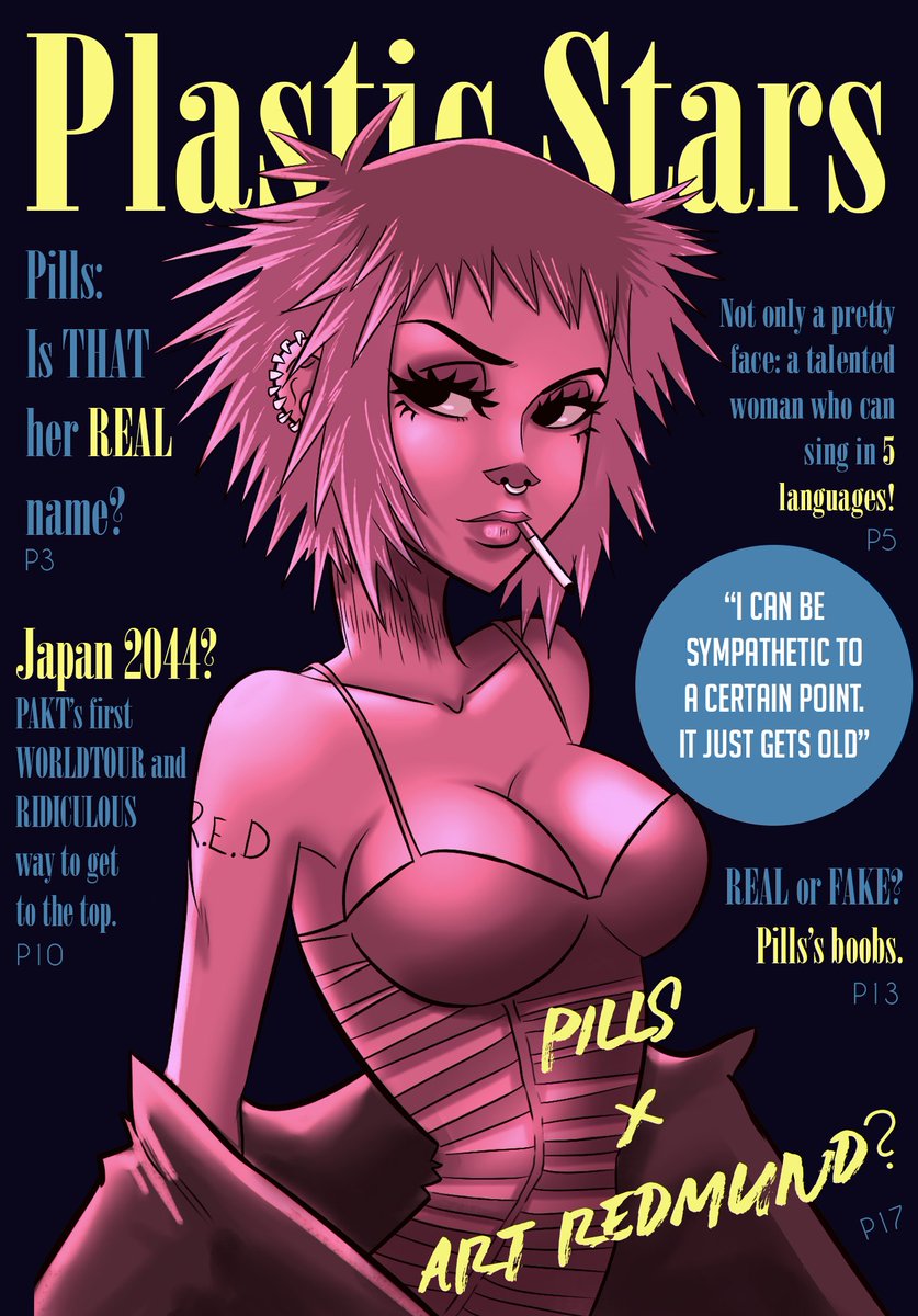 Plastic Stars Cover with Pills and her band “PAKT” in 2044 (she can be as young as today because she’s basically immortal)Trash queen gonna be mad as fuck because Paparazzis fucking suck.  #gorillaz  #gorillazoc