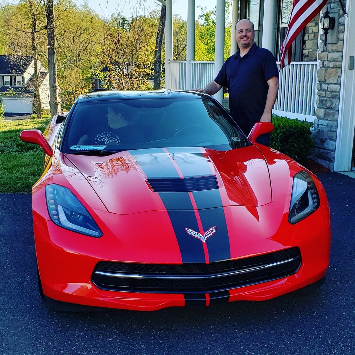 Aceman365's tweet photo. Today, I took home my 2014 #Corvette #stingray with only 15k miles and not a scratch on her. Amazing! #BlessedAndGrateful https://t.co/yNgtUnrb0e