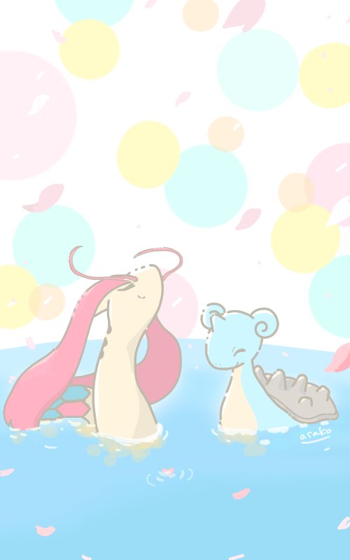 Asako ミロカロスとラプラスです リクエストありがとうございました T Co H0ppoh0o1b Twitter