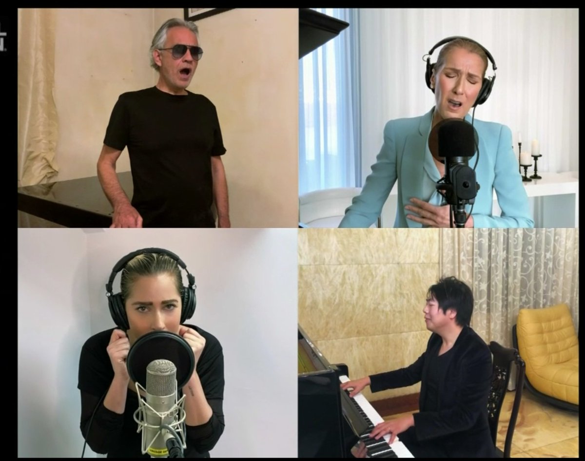 iHeartRadioCA's tweet photo. Chills. Just Chills. @celinedion @lang_lang @johnlegend @AndreaBocelli @ladygaga 

#TogetherAtHome https://t.co/gQ00r4V9xT