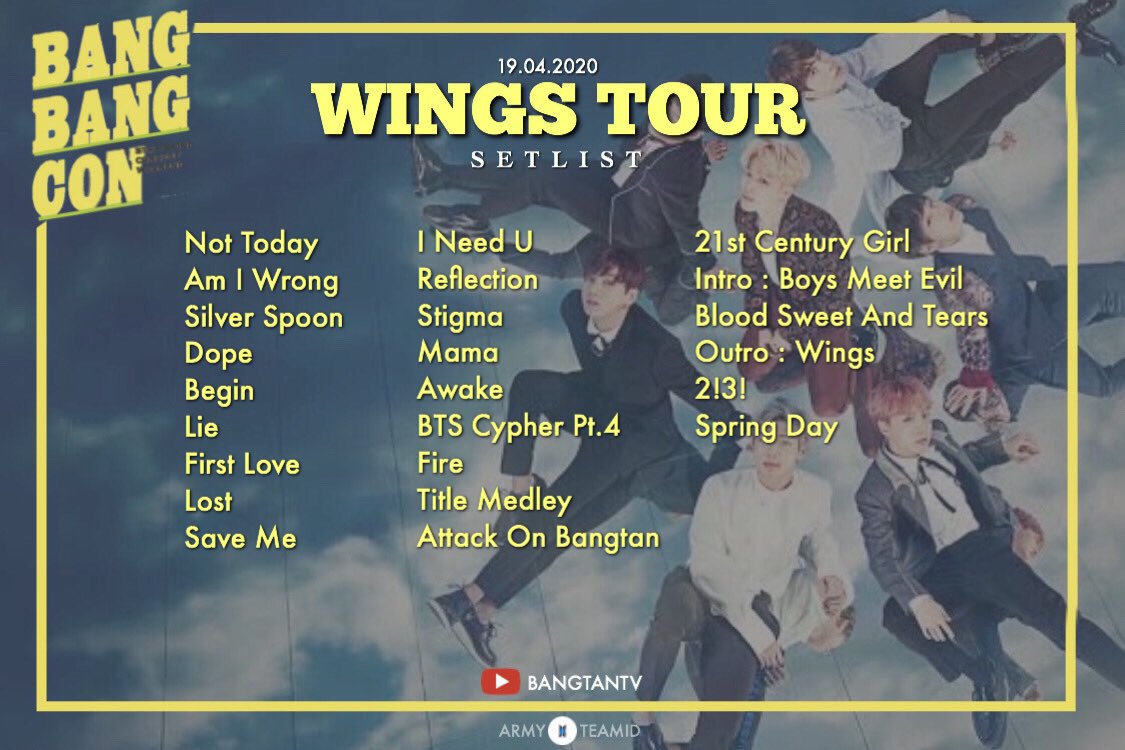 JHOPECENA's tweet photo. for today's setlist, this will gonna be 15 hours long. Goodluck to us 💜#BANGBANGCON_D2 https://t.co/ASEgG4RQG4