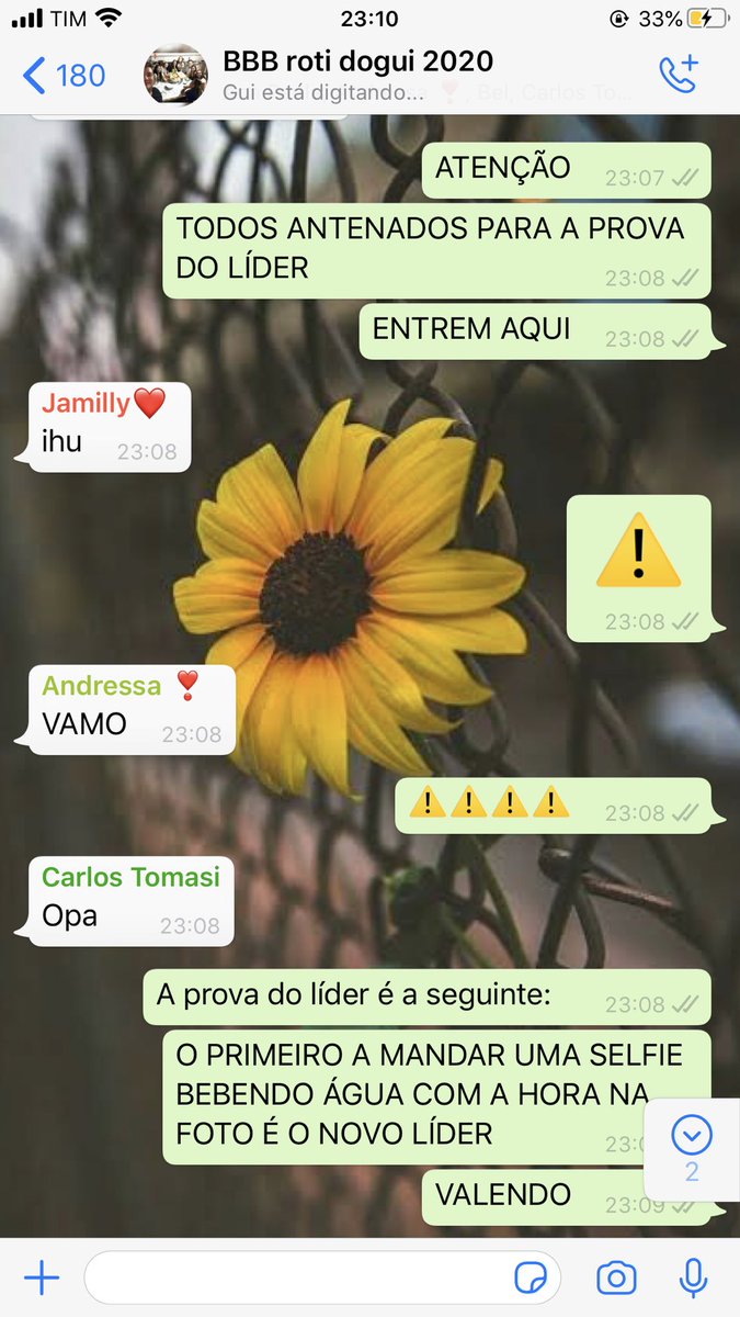 BbbRoti's tweet image. Acabamos de ter prova do líder e a nova líder é... 

JAMILLY

Parabéns Jamilly