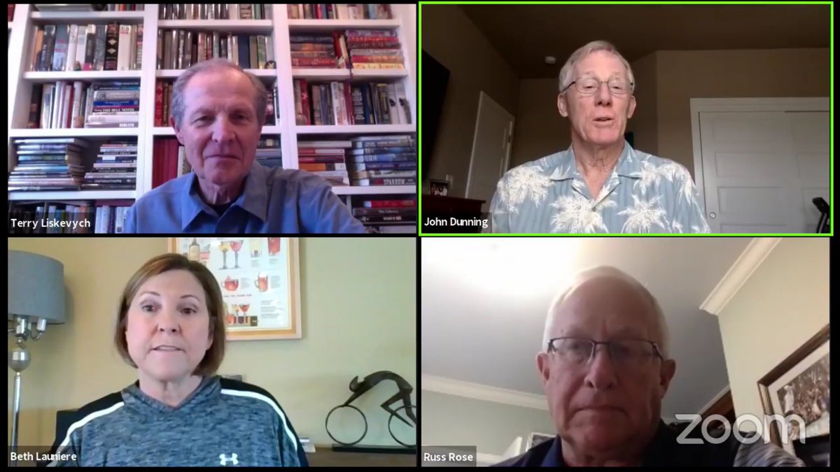 CoachLauniere's tweet photo. Had a fun Friday Night during Happy Hour with these three legends. Thanks for having me @ArtofCoachingVB. Cheers! @UtahVolleyball #RussRose @PennStateVBALL #JohnDunning #TerryLiskevych https://t.co/9SpQQJhLtR