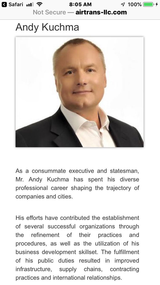 You see Eric Prince’s company FSG owns Airtrans LLC. Better yet his partners are Yan Aronov & Andy Kuchma. You know Kuchma better as Andry Artemenko... Ukrainian guy interviewed by Giuliani on OAN... he was involved with Cohen, Sater, Flynn, Giuliani, Trump