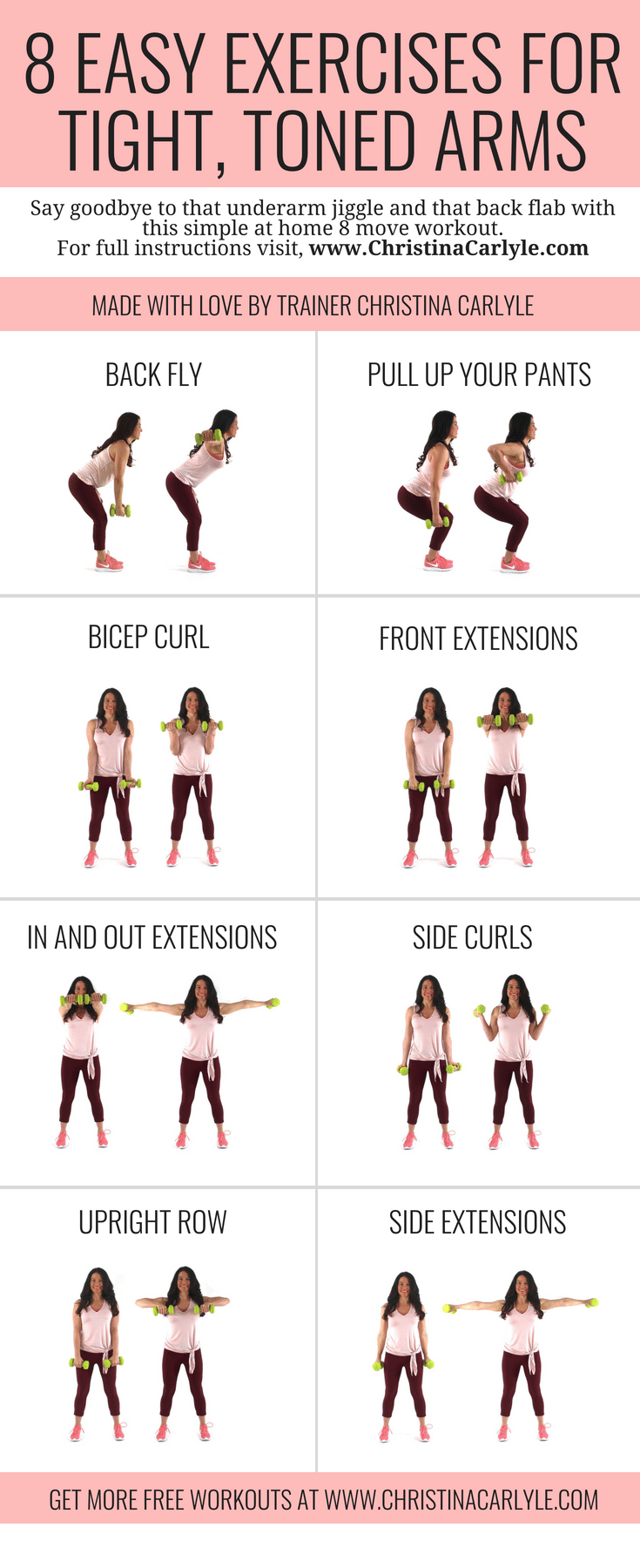 MY Wall Decors on X: Arm Exercises with Weights for Women that