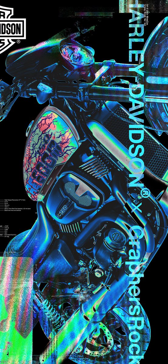 HARLEY-DAVIDSON x GraphersRock
STREED ROD® "FREEDOM" EDITION designed by GraphersRock