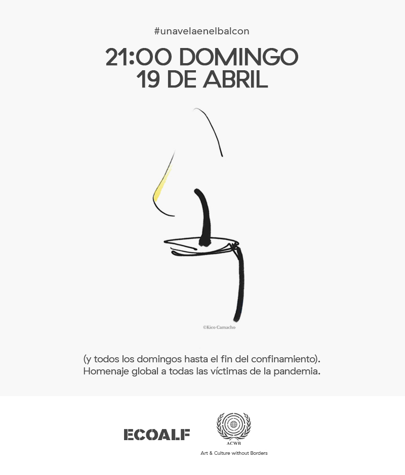 LucreciaAldao's tweet photo. Hoy, y todos los domingos, a las 9 de la noche #unavelaenelbalcon en homenaje a las víctimas de la pandemia #ACWB @ecoalf https://t.co/5rSha9QXQo