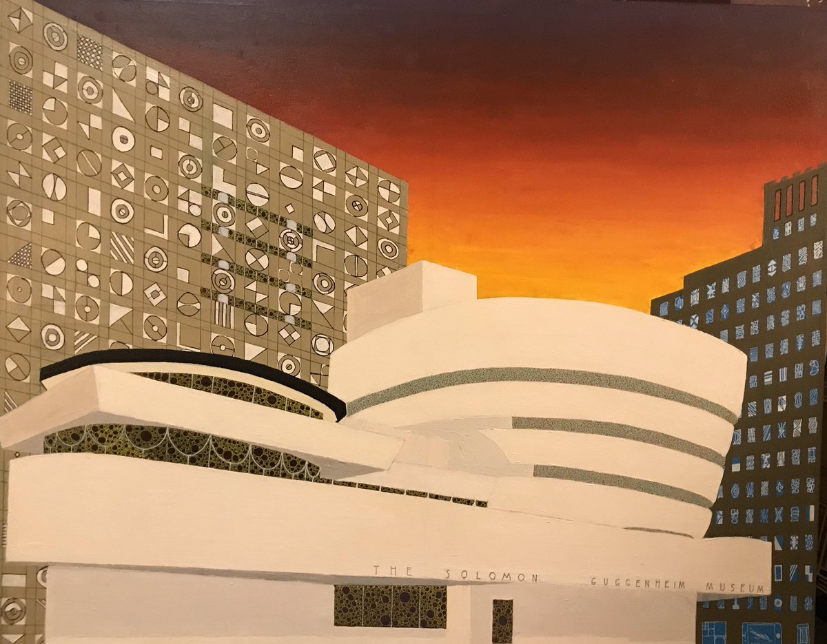 StevenOgley's tweet photo. @StevenOgley If you like pretty buildings then check this bad boy out! 😃🖼🎨🖊🖌👩‍🎨 @Guggenheim  #art #modernart #abstractart #abstractartist #landscape #canvas #acrylic #pen #patterns #geometric #guggenheimart #guggenheimmuseum #newyork #usa #abstractrealism #franklloydwright https://t.co/ZO9A4GRRkT