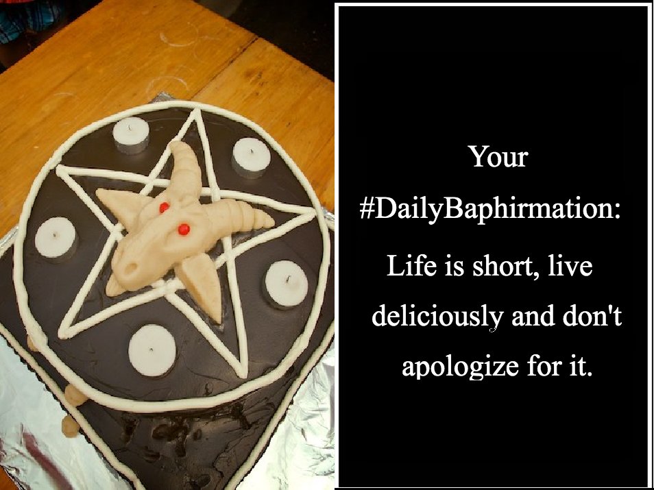 SatanicSF's tweet image. #DailyBaphirmation