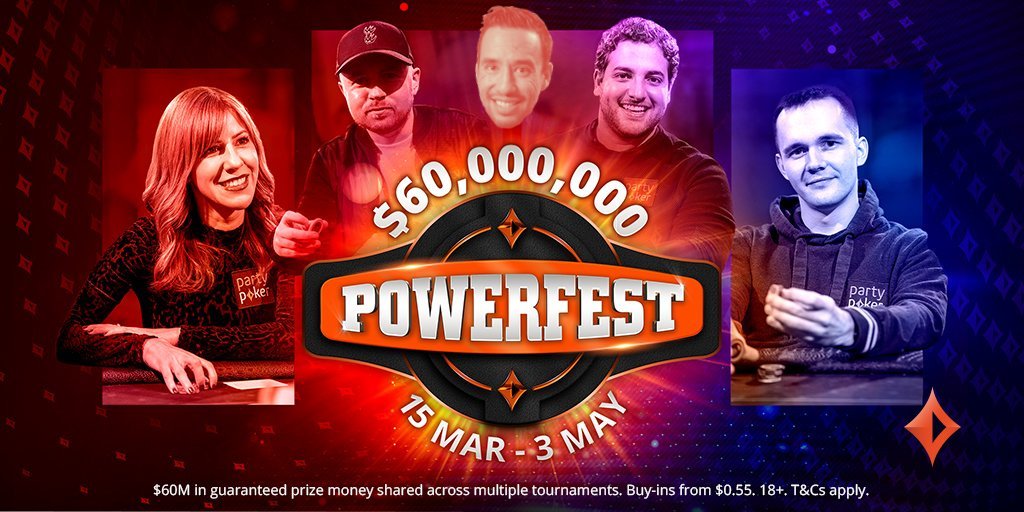 BetOnDrew's tweet photo. ⚠️Giveaway ⚠️

We are playing the $530 $400k Powerfest event on @partypoker Sunday &amp; giving away a 5% sweat to someone!

How to enter:

1)  Follow @BetOnDrew &amp; @TripleThreatTM 
2)  Like &amp; Retweet this tweet

Winner will be announced before I register in less than 12 hrs from now. https://t.co/ruQR9FMTuT