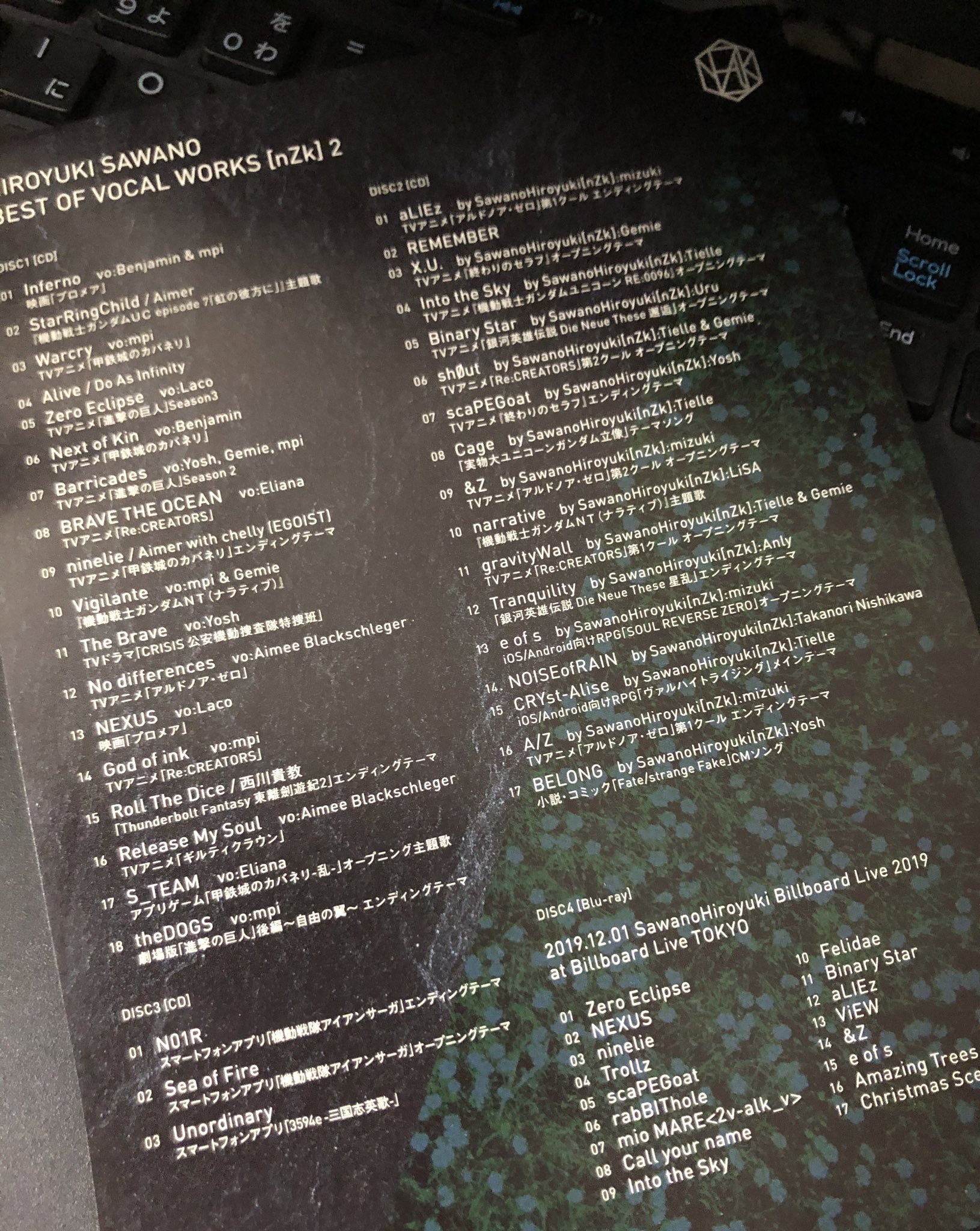 ぱっつぁん オルタ Pa Twitter 最近の作業bgmはもっぱら澤野弘之のベストアルバム2 プロメア 進撃の巨人 ガンダムuc アルドノア ゼロ カバネリ Re Creators Etc ヒット作のサントラ請負人 最強の劇伴作曲家 今後の作品も楽しみです 進撃の巨人の最終