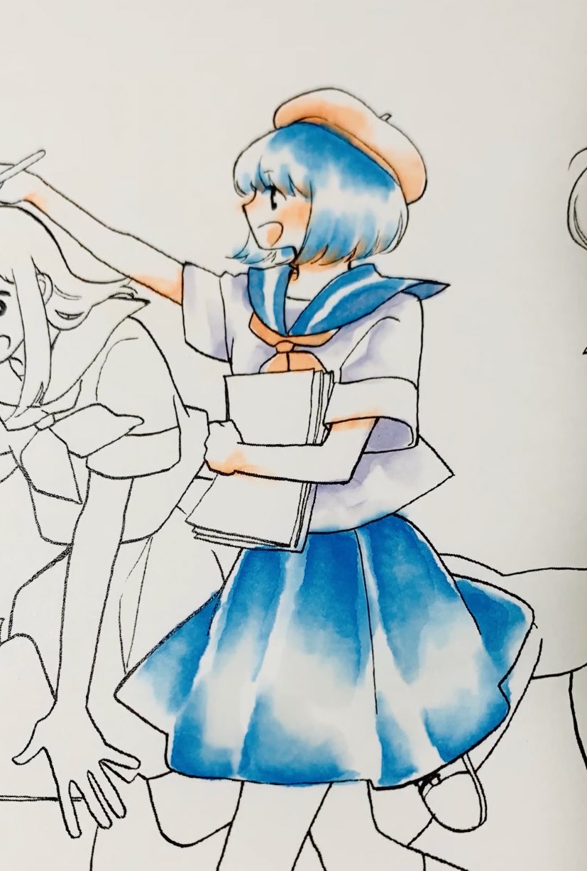 コピック公式 Copic Official 肌など E93 青色 B02 服の影 Bv31 ぼかすのに0番を使用 コピックチャオスタート12色セット に入っている4本を使いました T Co Itwtuaaghf 画像が暗くてすみません T Co Bi1msiyhgf Twitter