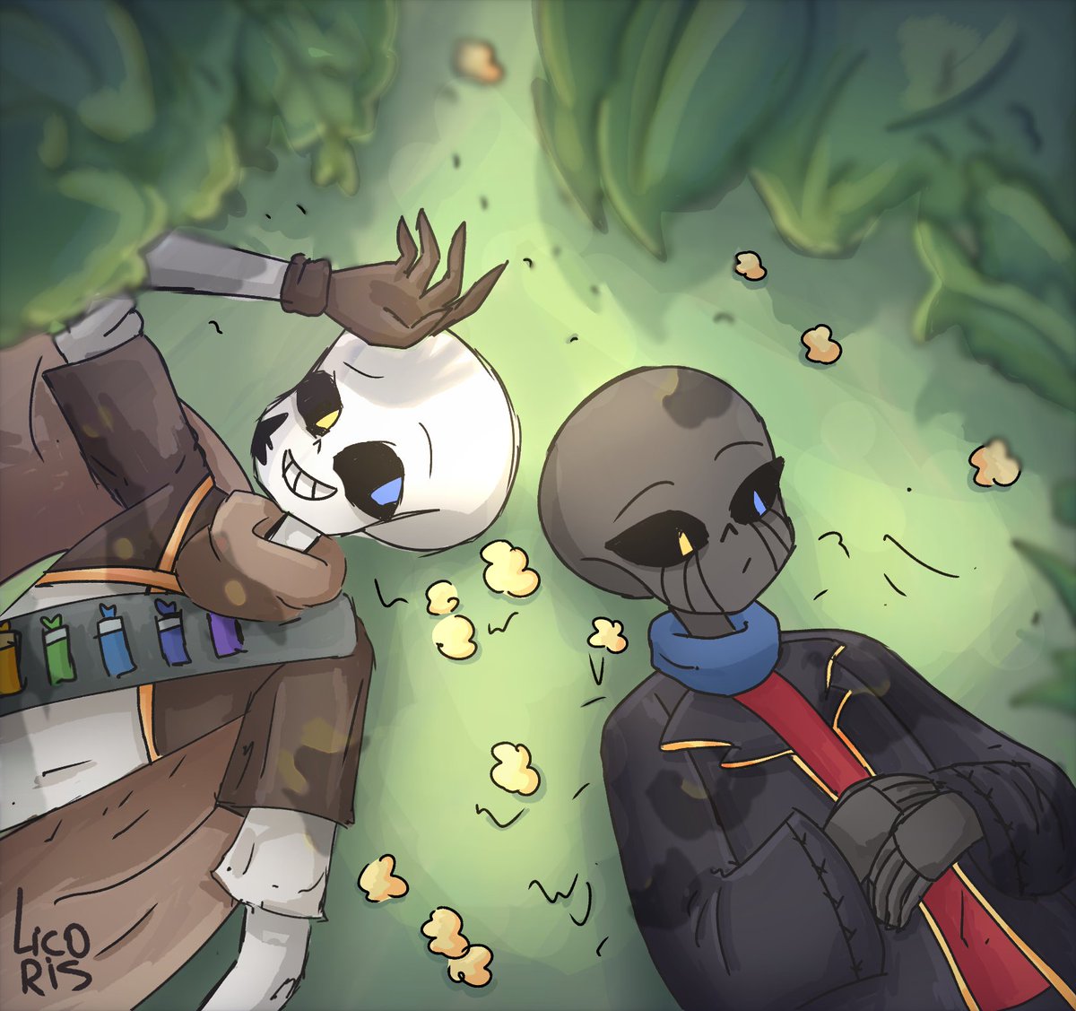 Licoris8's tweet photo. #undertale #undertaleau #ErrorInk #Inkerror #error_sans #ink_sans
пук.... https://t.co/0H7tcx4ifx