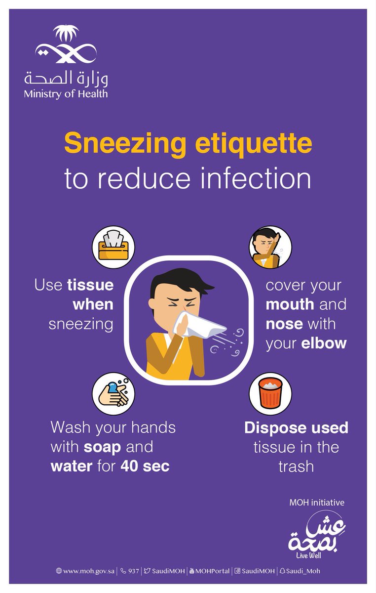 When coughing or sneezing, cover your mouth and nose with a tissue or use elbow if tissues are unavailable.
#COVID19
#SPAGOV