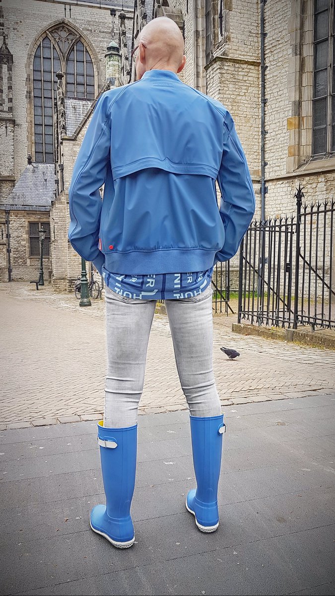 hunter boots wave blue