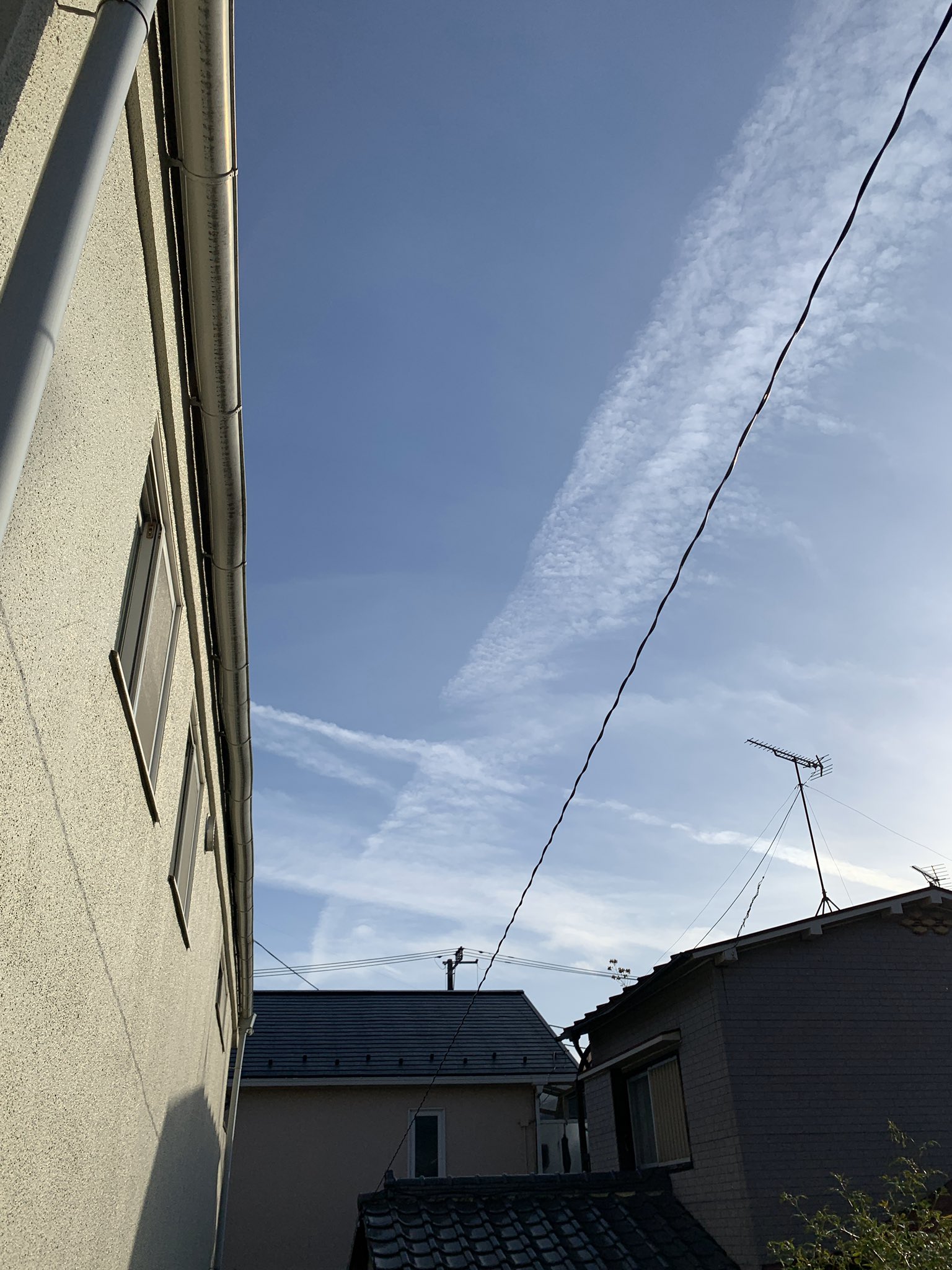 十字架の雲 天から落ちてきた十字架」の雲 アメリカ フロリダ オールド