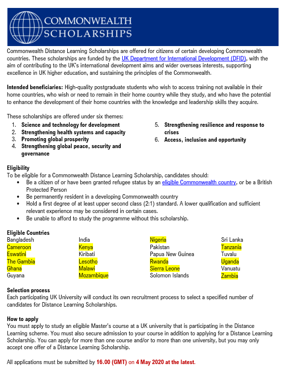 Scholarships Lesotho tweet media