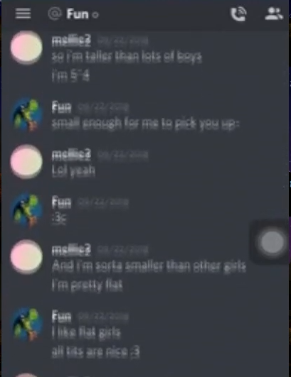 FNGR101's tweet photo. #Fungasm #predatory #underagegirl Finds out she's 13, starts asking to cam, and for pics. (video link in next post) https://t.co/SYCwFqGRXo