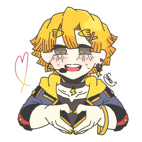 ふたまる🥑さんがTwitterに投稿した我妻善逸(鬼滅の刃)のイラスト。