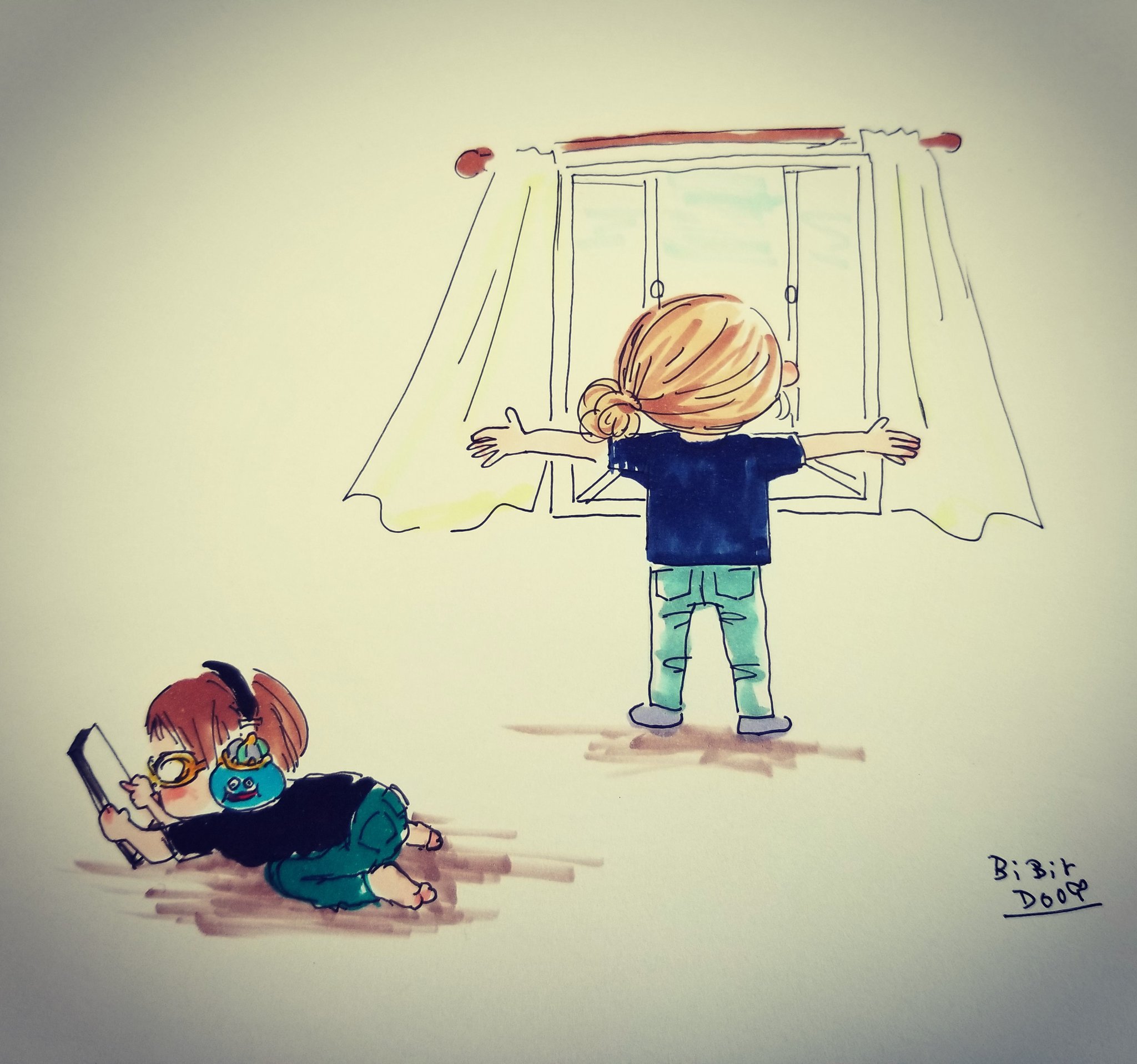 ビバドゥ 窓をあけたら とってもいいにおい 春のにおい レースのカーテンがヒラヒラ 換気 窓を開けると 春 春のにおい レースのカーテン ヒラヒラ 気持ちいい コピック Copic ボールペン画 イラスト Illustration Art 似顔絵 ビバドゥ ビバドゥ 窓をあけたら とってもいいにおい 春のにおい レースのカーテンがヒラヒラ 換気 窓を開けると 春 春のにおい レースのカーテン ヒラヒラ 気持ちいい コピック Copic ボールペン画 イラスト Illustration Art 似顔絵 ビバドゥ