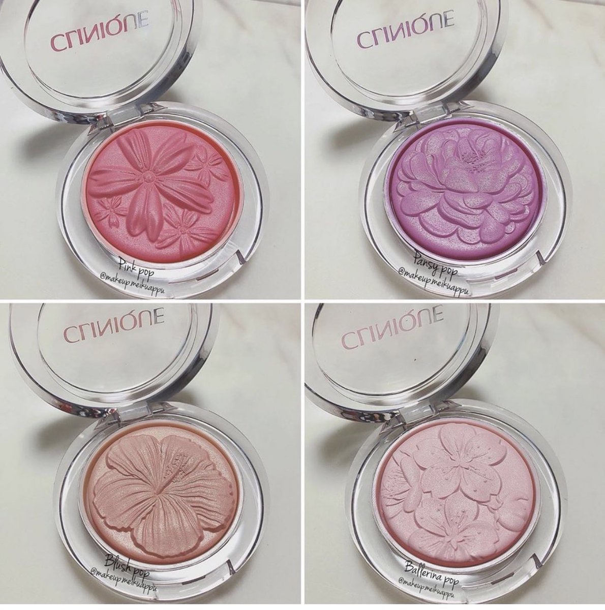 Trendmood's tweet photo. A close up 🚨 NEW! Flowers 🌺 #CheekPop 💜🌸 #BlushPop by @Clinique Includes 4 blushes: 
Ballerina Pop
Blush Pop 
Pansy Pop 
Pink Pop
📸 @makeup.meikuappu https://t.co/rhg1eiKGY2
