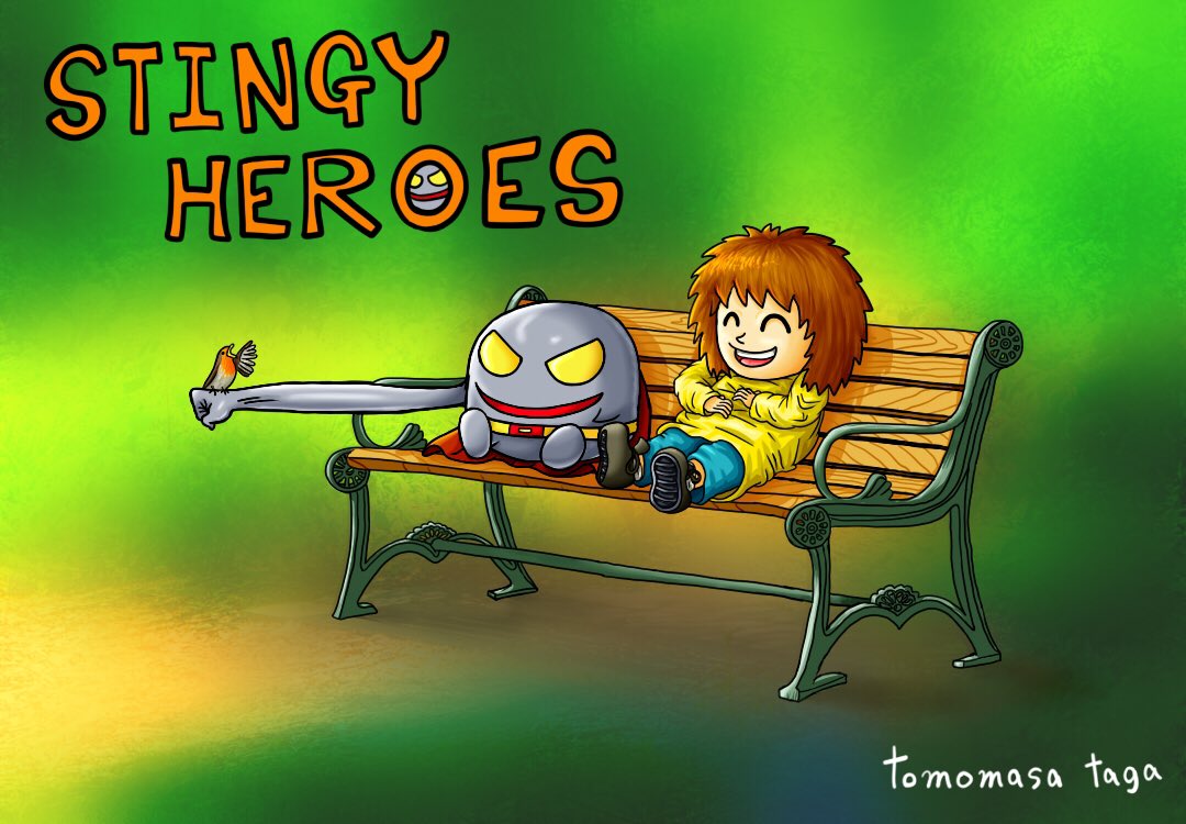 I'm drawing a hero manga "STINGY HEROES" on my Instagram.If you enjoy it, I'll be happy! 
I'm sure that this manga will make you a lot of smile!
↓Instagram account
stingy_heroes
instagram.com/p/B-cuRfXB03X/…
#digitalart #drawing #manga #anime #illustration #picturebook #cartoon