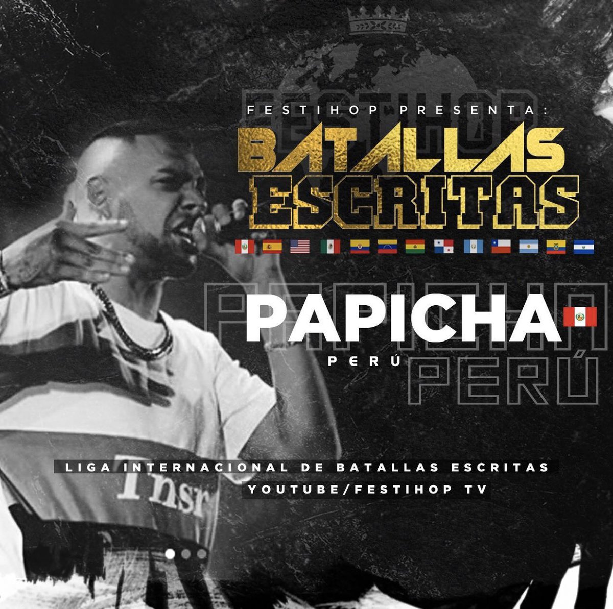 gallitostudios's tweet photo. ¡SI TE METES TE METE LA...!
PAPICHA 🇵🇪 es el cuarto freestyler invitado para la internacional de escritas de FESTIHOP 🌍
#FestiHop 🌍 https://t.co/CpbZKNzo32