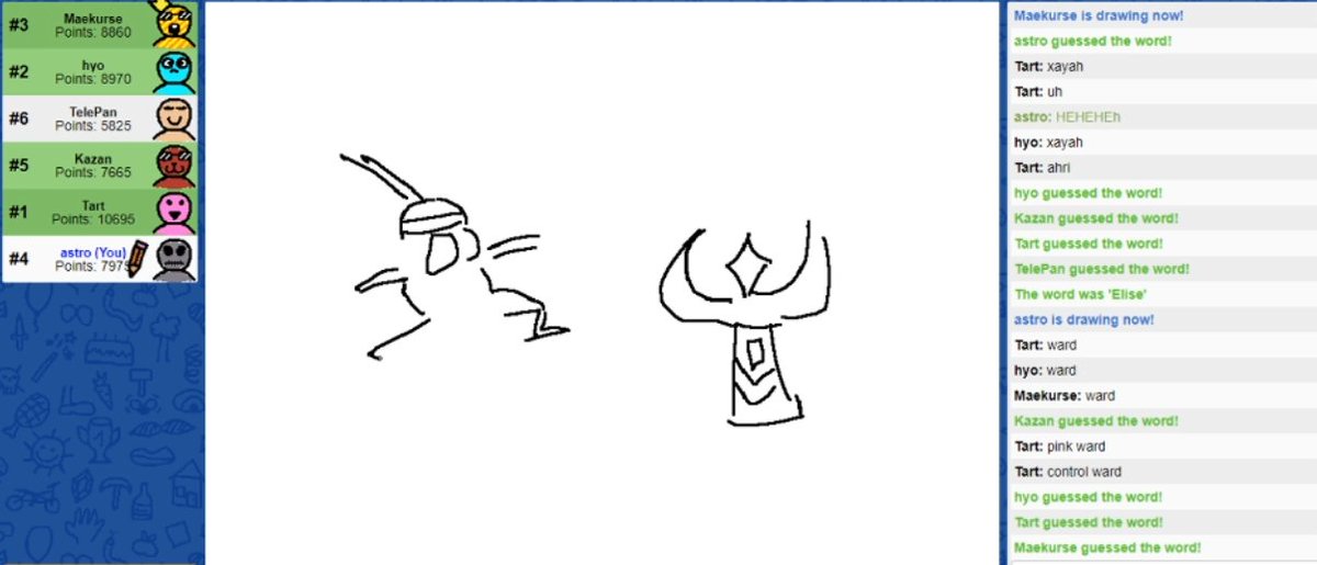 some of the skribblio doodles with some cool people!! 