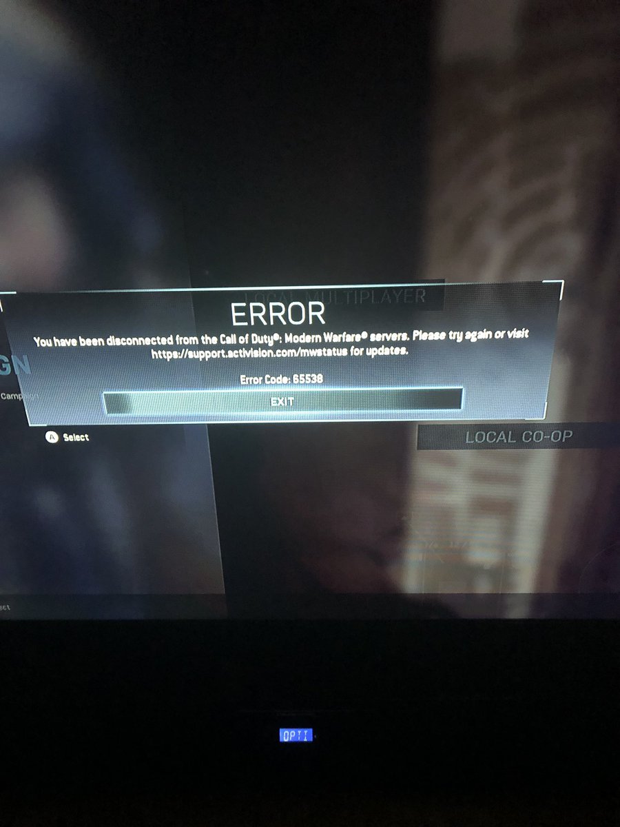 SwishJustnet04's tweet photo. I need some help, I get kicked out every time I play. #CallofDuty #CallofDutyModernWarfare https://t.co/m3tQtaewcQ